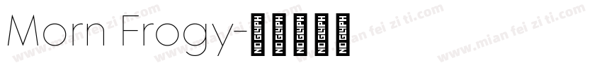 Morn Frogy字体转换